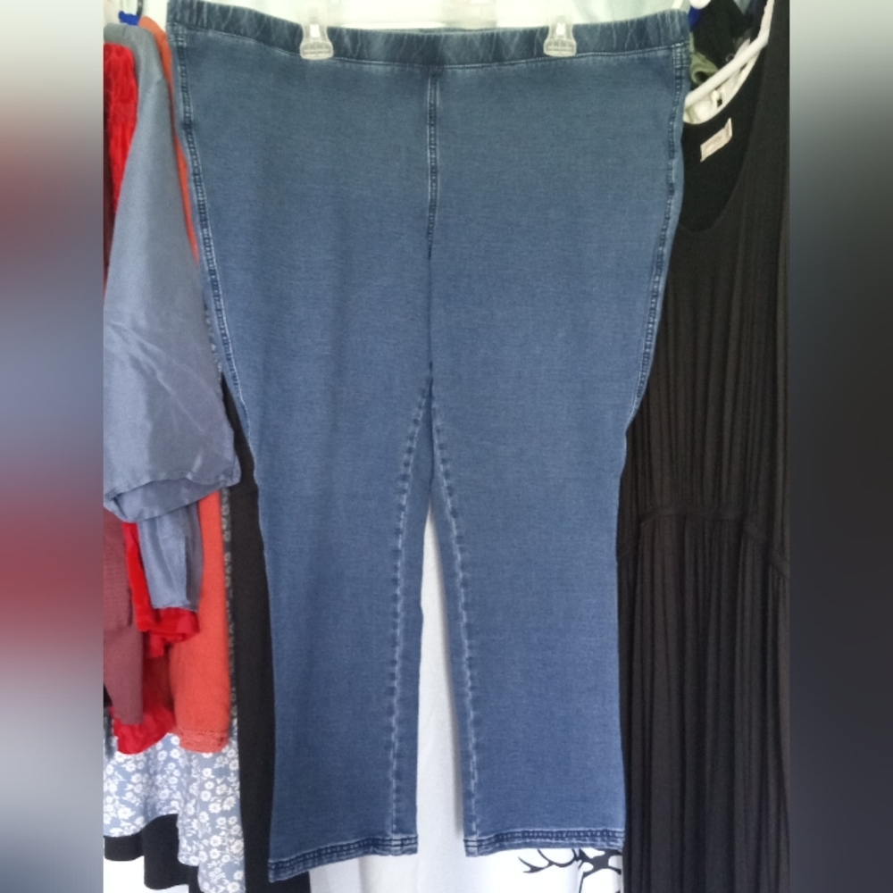 Essentials Blue Pull-On Skinny Jeans